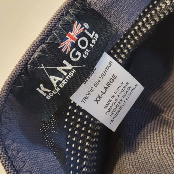 Kangol Newsboy Hat Men’s Size XXL Gray Tropic 504 Ventair 0290BC Cap - Picture 3 of 12